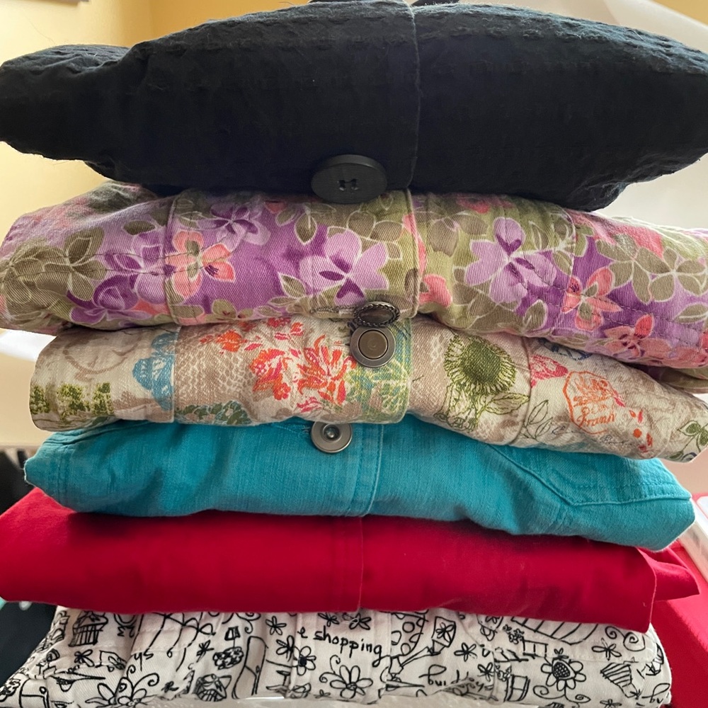 Lot of 6 - Christopher & Banks jackets - sz M